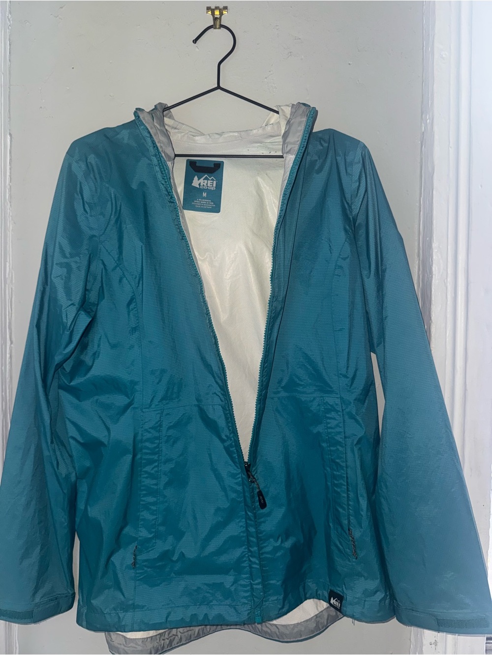 REI Co-op Women’s Windbreaker/Rain Jacket — Size Medium | Teal